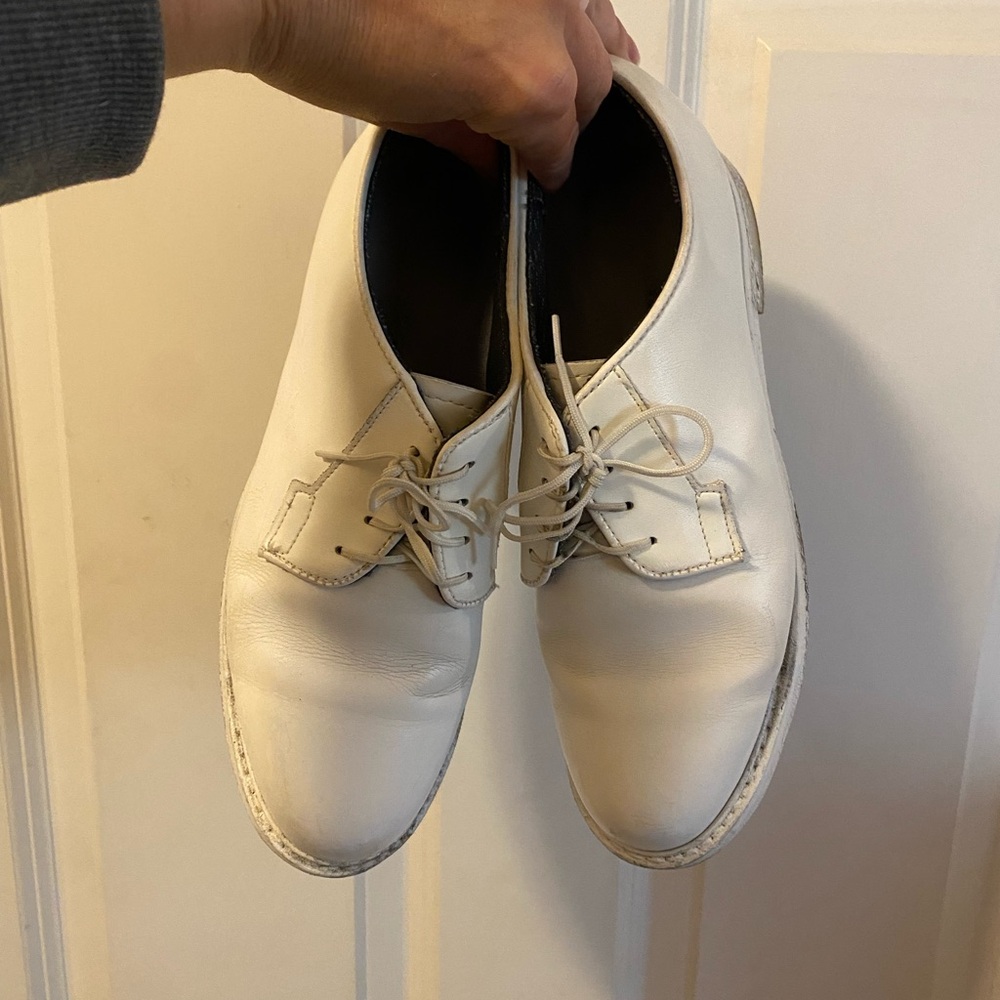 Women’s white military shoe